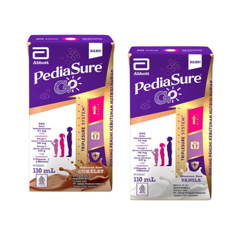 

Pediasure Go Susu UHT Vanila cokelat 110 ml