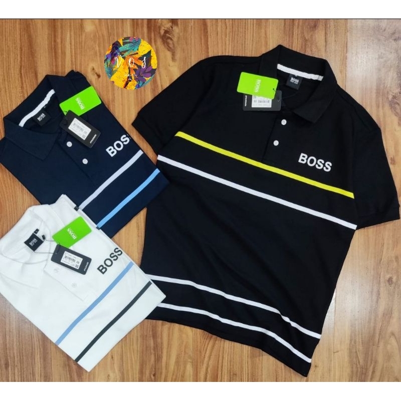 Kaos polo pria casual Hugo boss