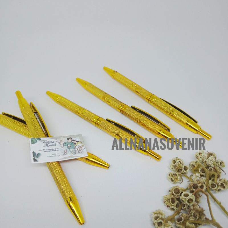 

SOUVERNIR PERNIKAHAN || souvenir pulpen gold isi 25 pcs