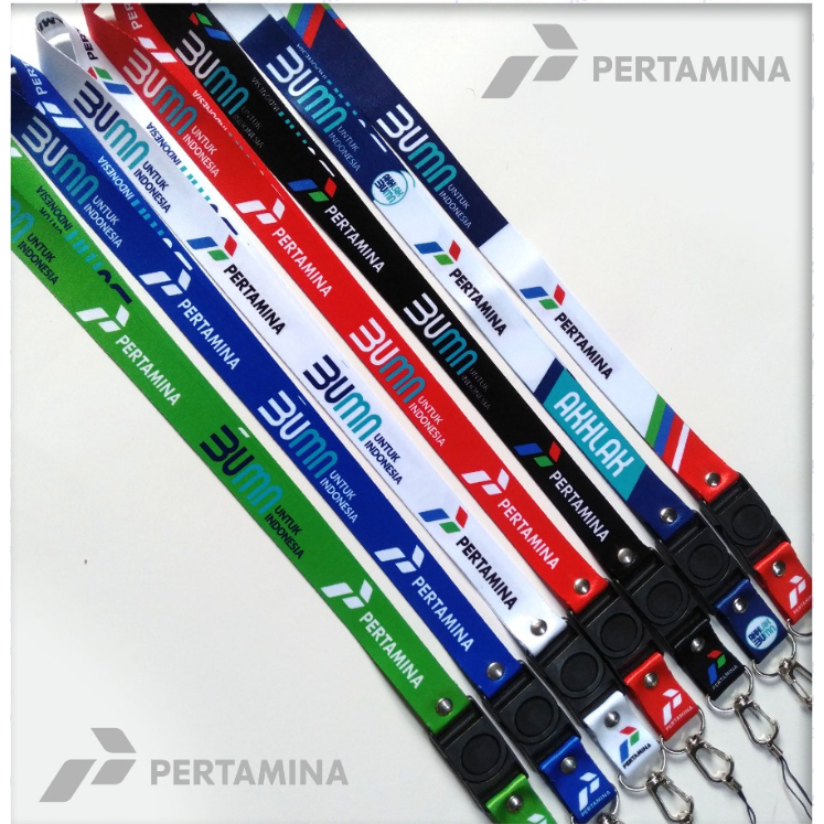 

TALI LANYARD/GANTUNGAN ID CARD/HP/KUNCI BUMN PERTAMINA