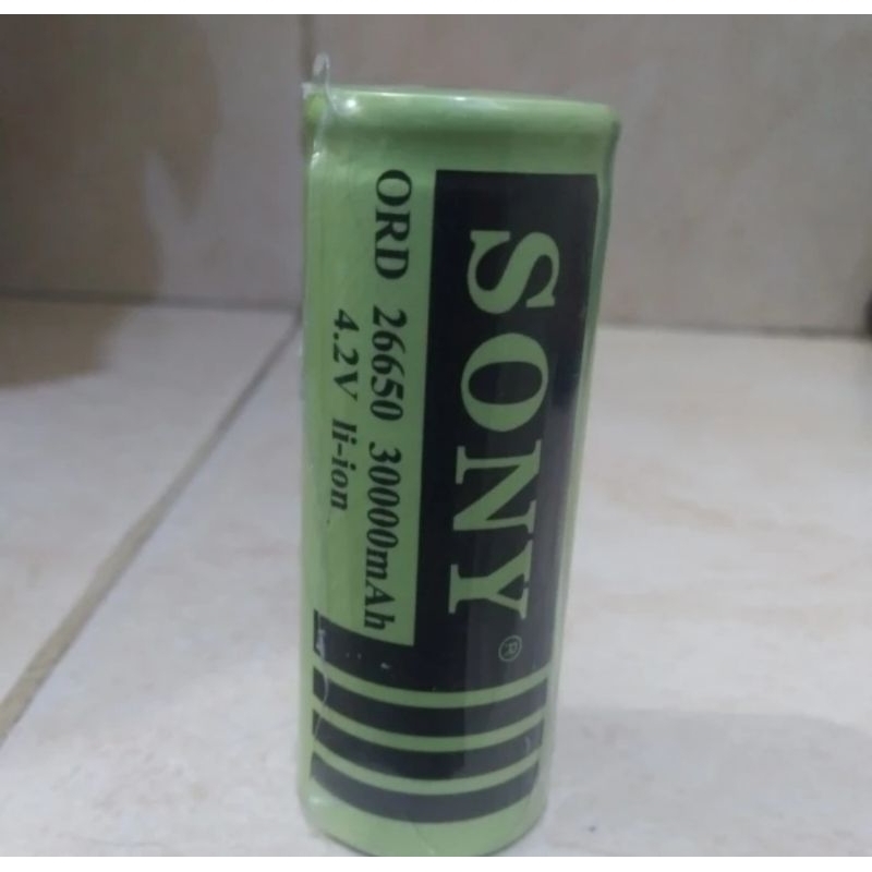 Baterai sony 26650 30000mah batre senter