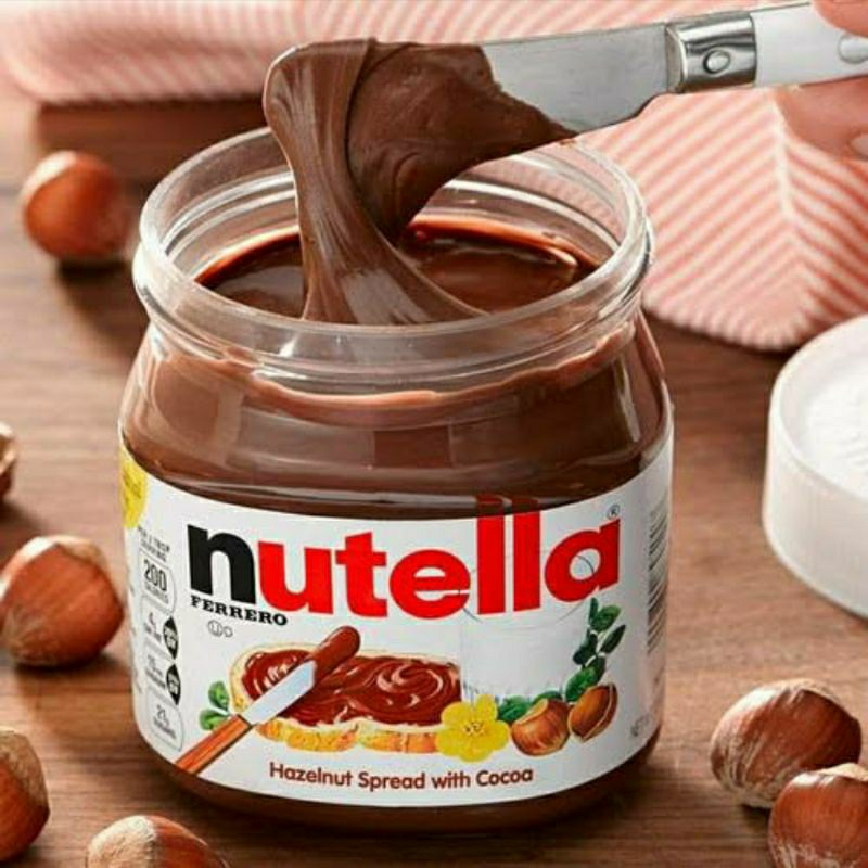 

SELAI COKLAT NUTELLA 350gr PROMO Exp 11 2024