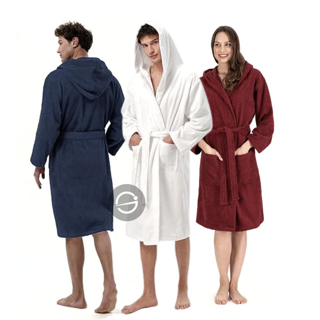 Kimono bathrobe Handuk Mandi Pria/Wanita Kimono Handuk Hoodie Panjang 100cm