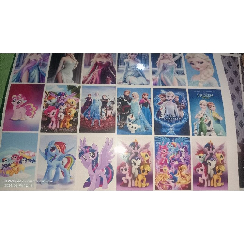 

stiker motif princes/kuda fony satu lembar