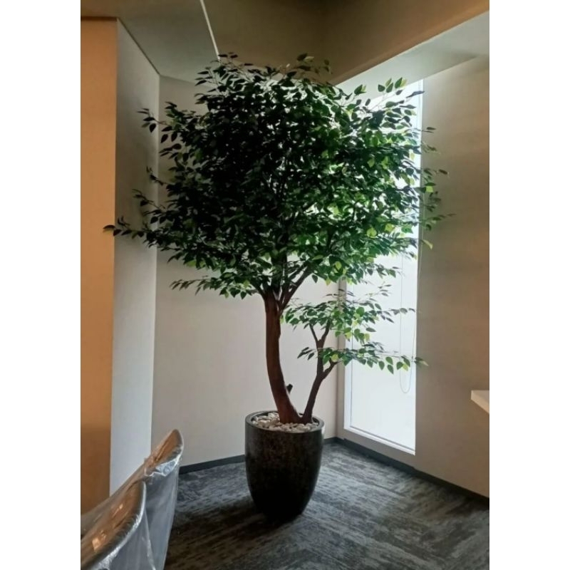 pohon sintetis besar tinggi 2 meter daun artificial