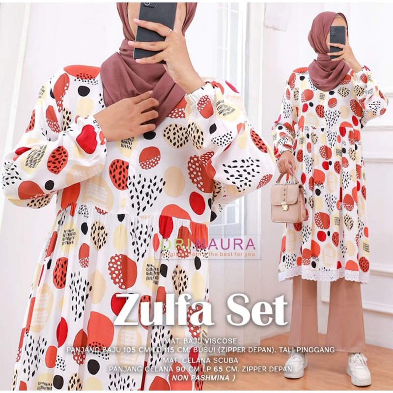Sale Zulfa Set Tunik celana by. ORI NAURA