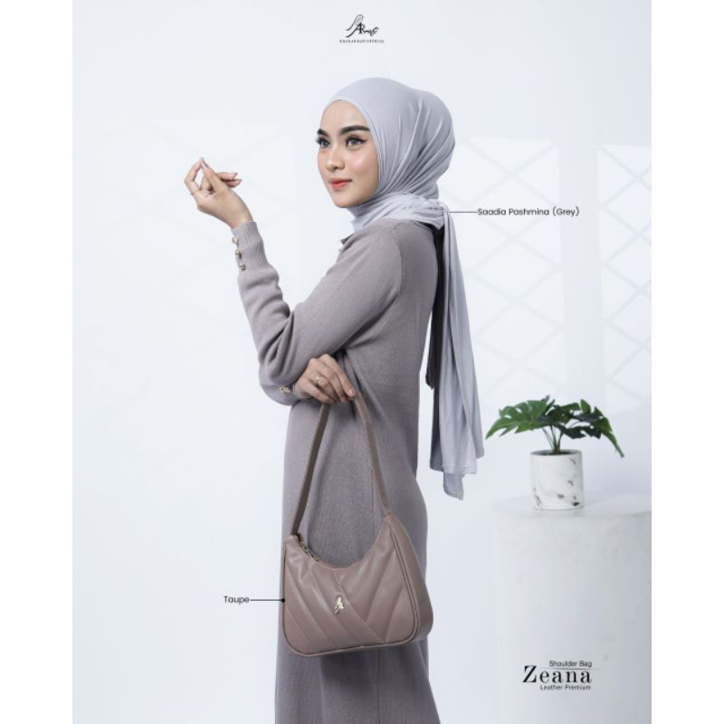 PROMO TAS WANITA - ZEANA SHOULDER BAG Dengan Leather Premium Desain Timeless by Hijab Arrafi 2024