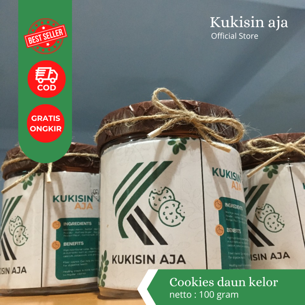 

cookies daun kelor kenari