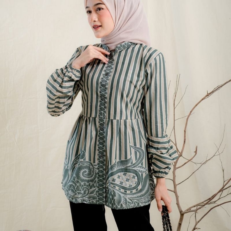 Baju batik wanita modern kekinian terlaris baju batik wanita kerja