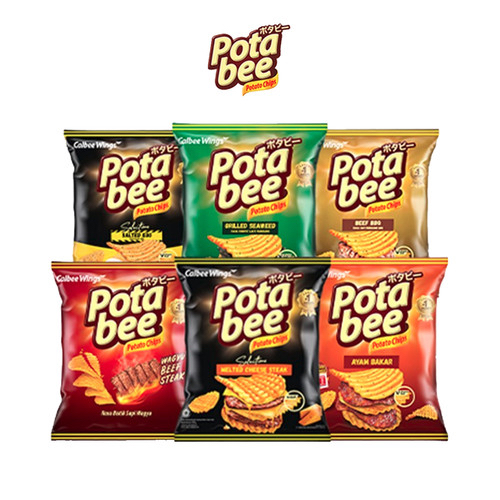 

Potabee potato chips ayam bakar / beef BBQ / melted cheese steak / spicy BBQ / beef wagyu