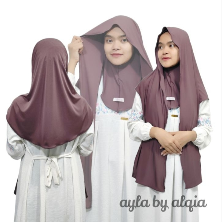 Pashmina Inner Jersey Nutup Leher - Pashmina Instan Oval Panjang 180 cm
