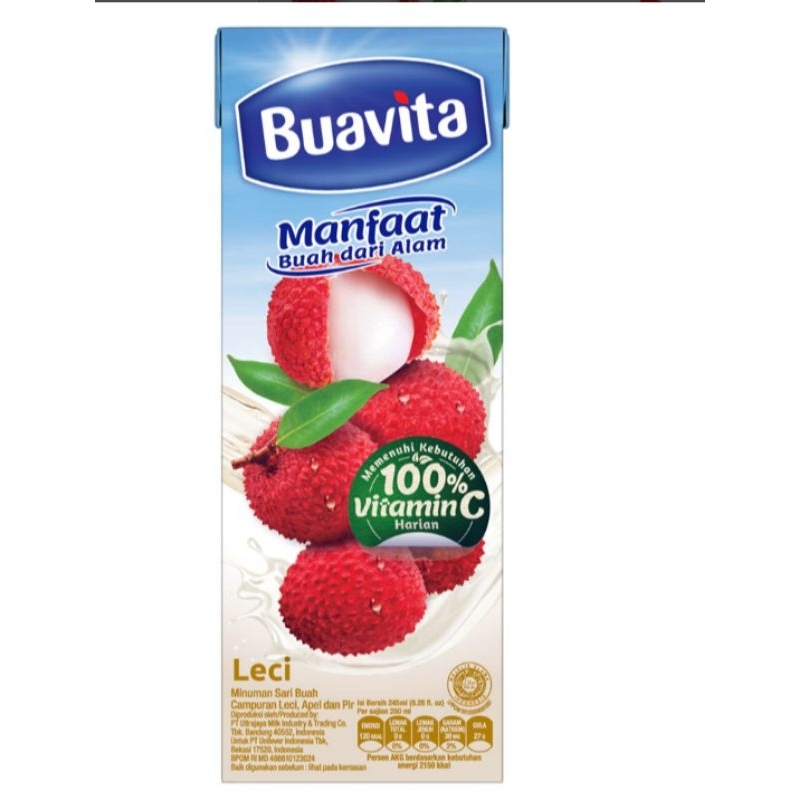 

Buavita Jus Buah Asli Lychee 245 ml