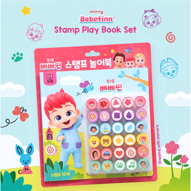 

Pinkfong Bebefinn Stamp Play Book Set / Buku dan Mainan Stempel