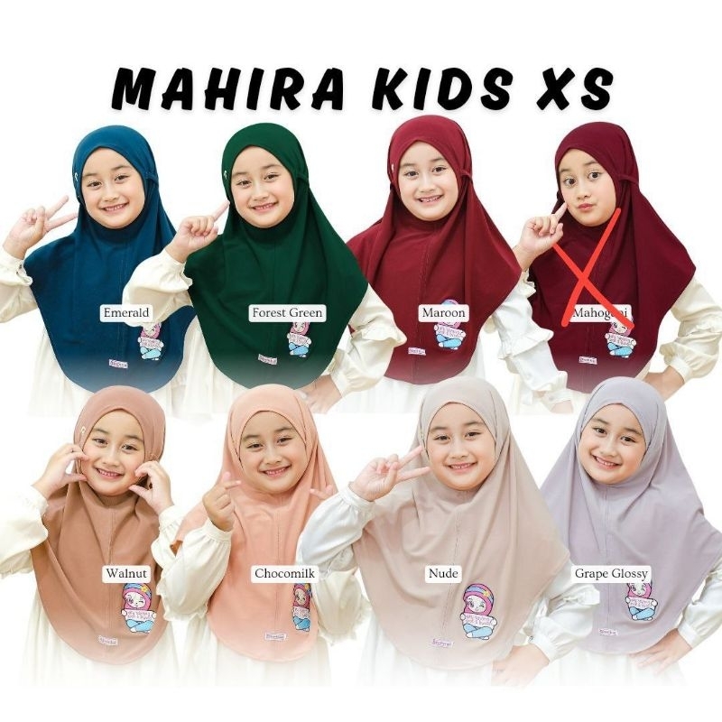 Mahira Kids XS Daffi / Jilbab Anak SD / Jilbab anak / Jilbab anak instan /  Jilbab Anak perempuan / 