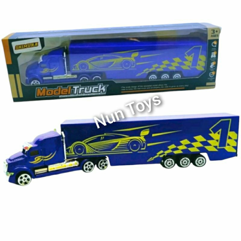 Mainan Diecast Truck Box Kontainer Model Truck