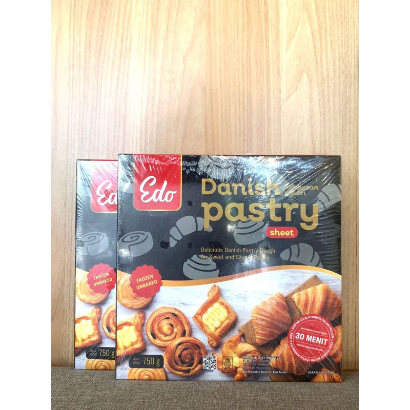 

Edo Danish pastry sheet 750 gram lembaran Murah / bahan cromboloni