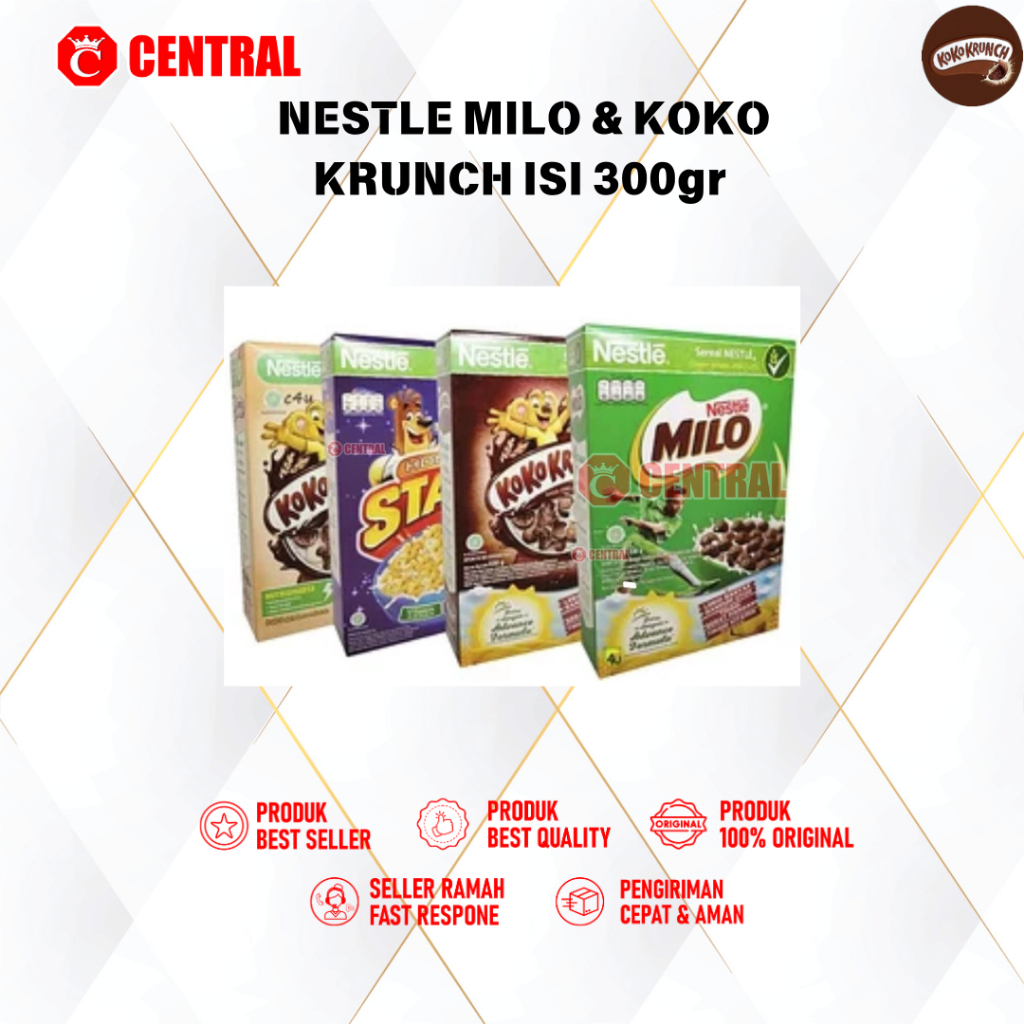 

NESTLE MILO & KOKO KRUNCH ISI 300gr / Centralbandung