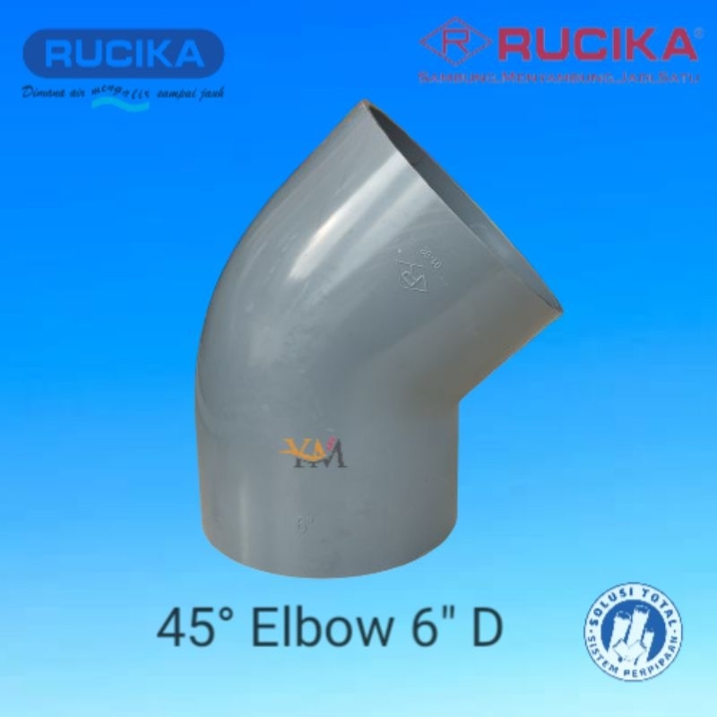 45° Elbow PVC D Rucika 6 Inch