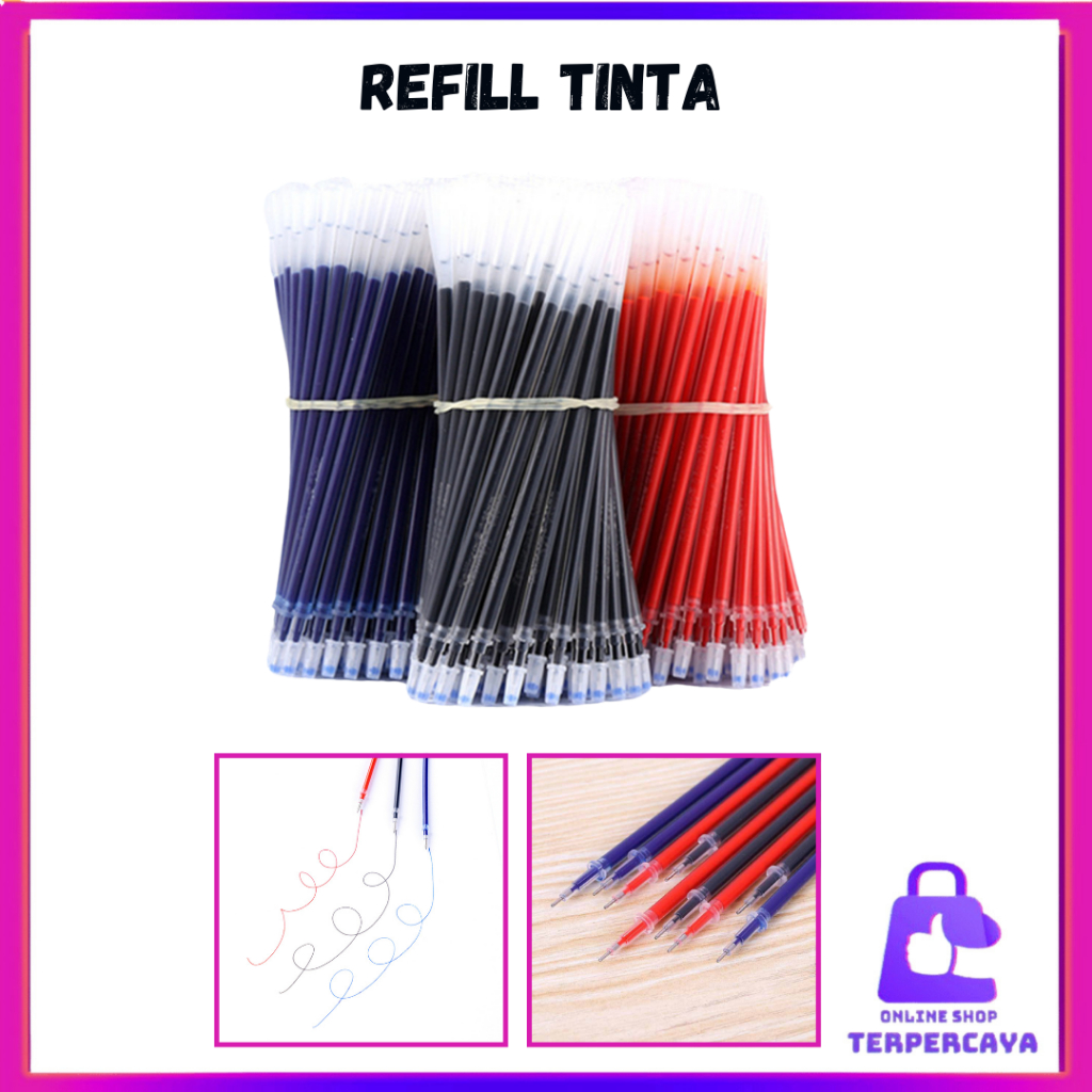 

OST Refill Tinta Pulpen Gel Isi 5Pcs Tinta Pena cair Isi Ulang 0.5mm Tinta Pulpen Warna Biru Hitam Merah Isi Ulang Pulpen Gel Murah 5 Pcs