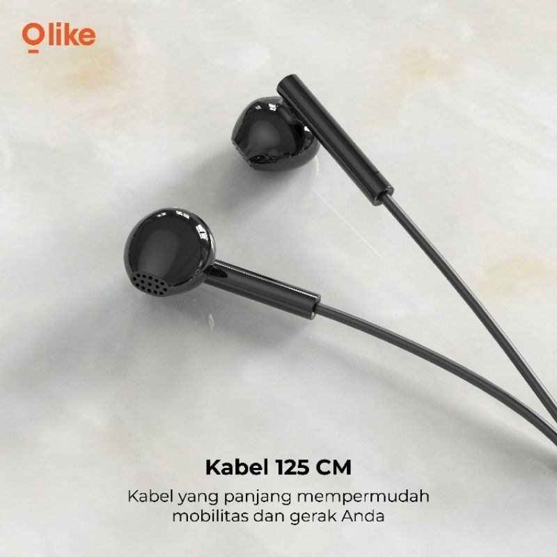 Handsfree Olike E20s headset earphone hf colokan jack 3.5mm