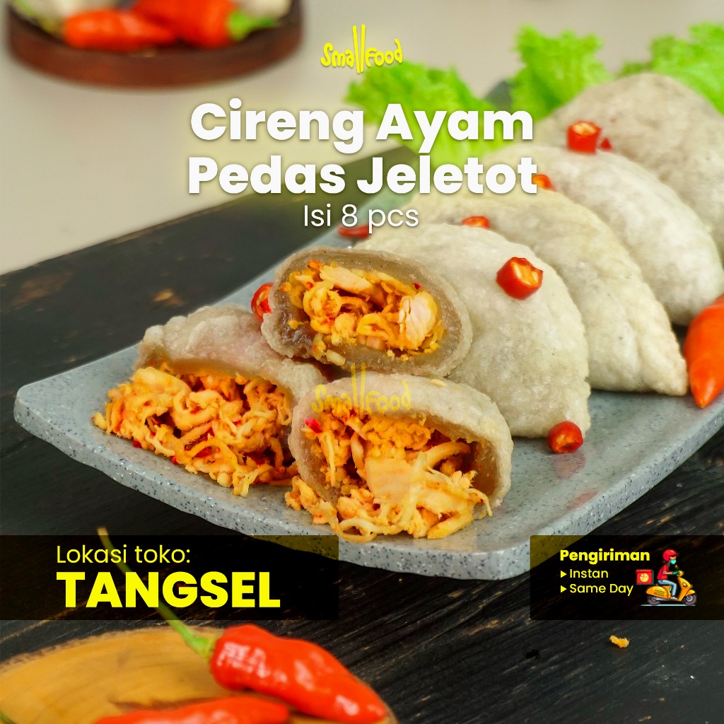 

Cireng Ayam Pedas Jeletot / Cireng Ayam Isi Ayam Pedas / Cireng Isian Gendut / Smallfood