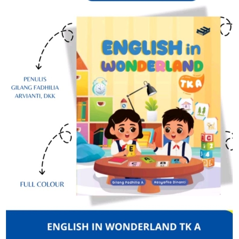 ORI buku TK A English in a Wonderland kurikulum merdeka penerbit Erlangga