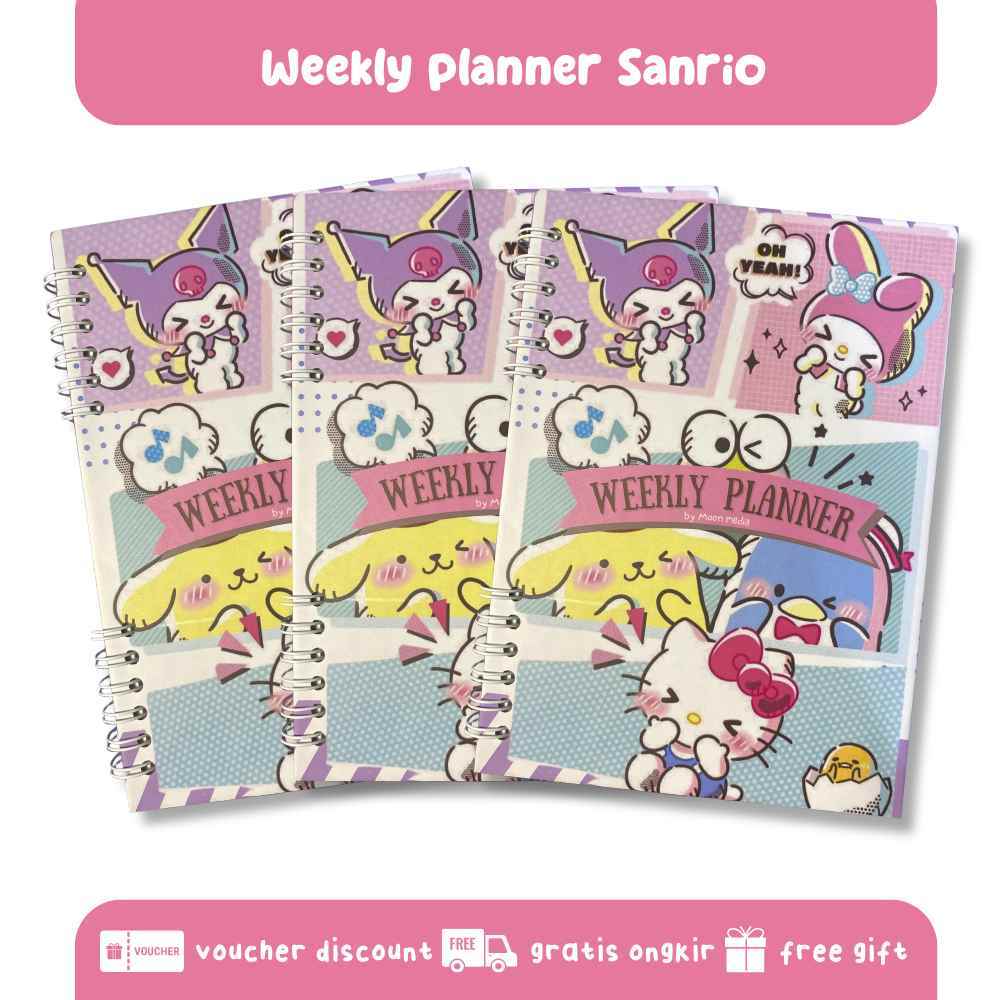 

Notebook Planner Journal Book Book Planner Journal Daily Planner Weekly Planner Sanrio [MOON MEDIA]