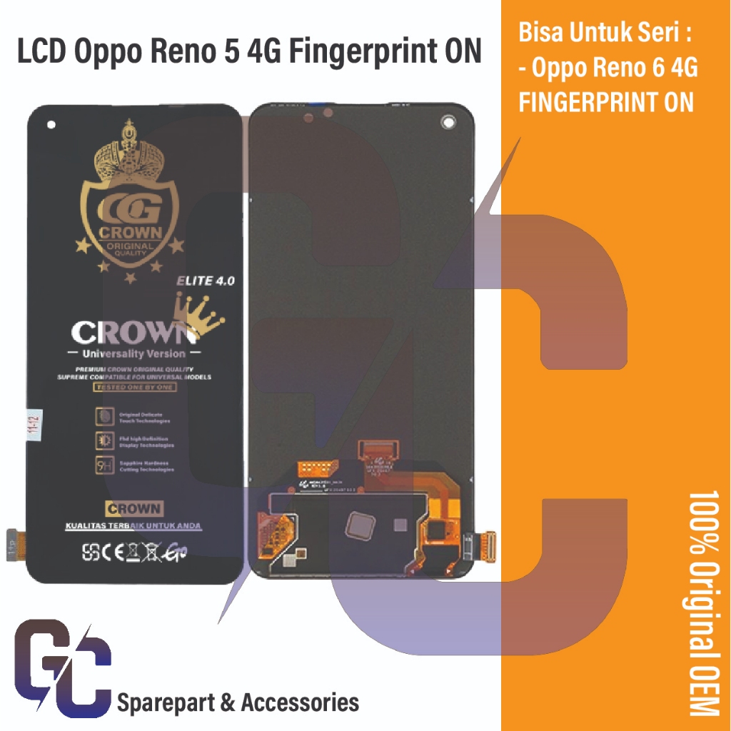 LCD FINGERPRINT OPPO RENO 5 4G /  RENO 6 4G