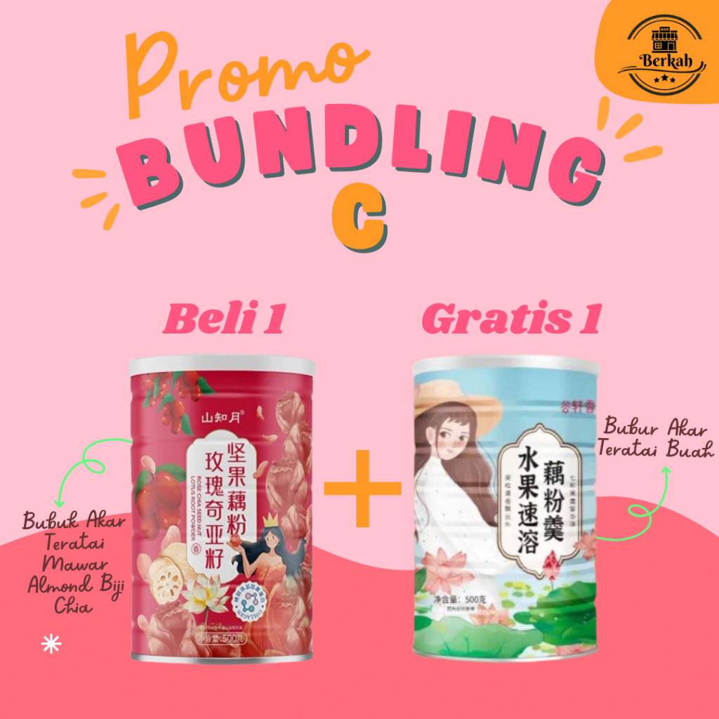 

Promo Beli 1 Gratis 1 Oufen Lotus Root Powder - Bubuk Akar Teratai [ Rasa Mawar & Buah ] BPOM-HALAL