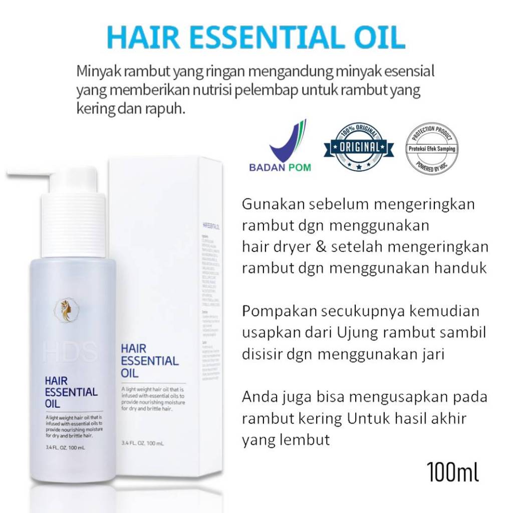 Minyak Rambut Esensial Pelembab Rambut Kering dan Rapuh 100 ml