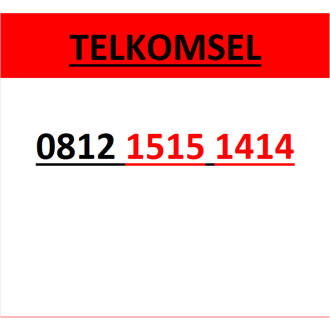 Nomor cantik simpati telkomsel seri abab 1414 murah lengkap w6000