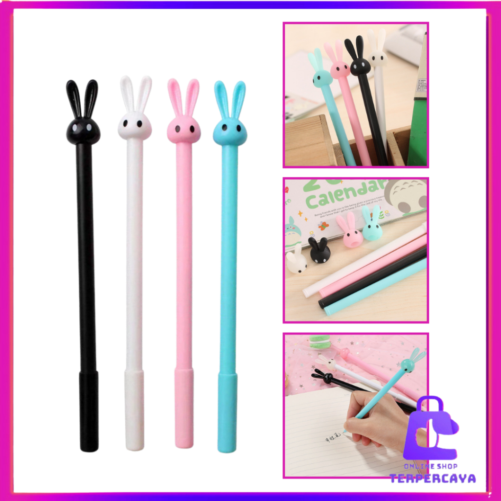 

OST Pulpen Karakter Gel Imut Pulpen Gel Pena Murah Pulpen Pena Bentuk Karakter Kepala Kelinci Bolpen Karakter Bunny Lucu Unik