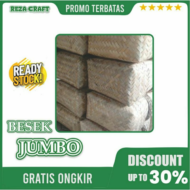 HAMPERS |Besek Jumbo persegi panjang 40x25x15 Bakul Bambu Besek |PSHT Besek Merpati Besek Walet