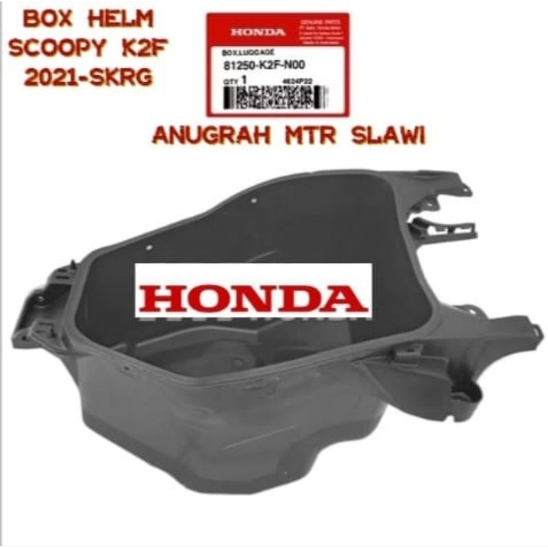 81250-K2F-N00 Box Bagasi box helm Bpx Luggage Scoopy k2F 2021 Sampai Sekarang asli honda