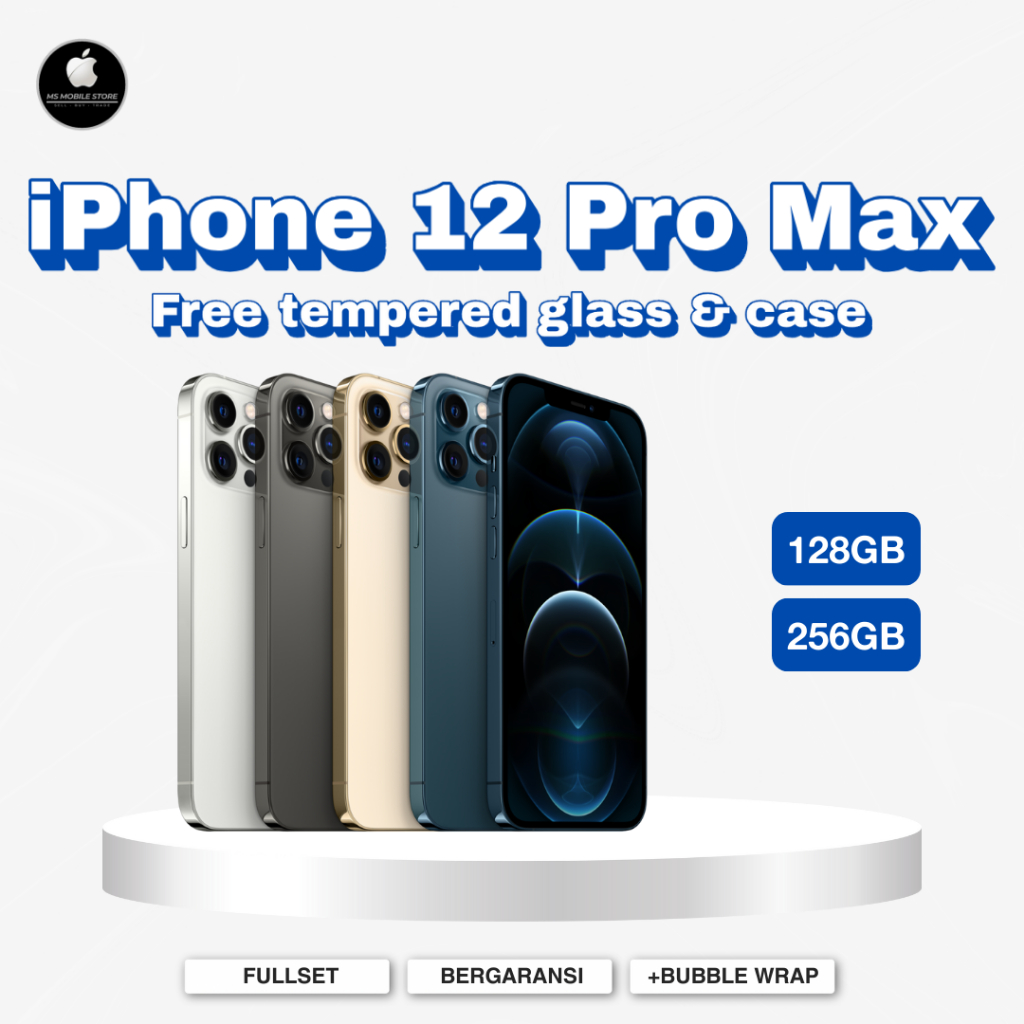 IPHONE 12 PRO MAX 128GB 256GB IBOX INTER SECOND LIKE NEW