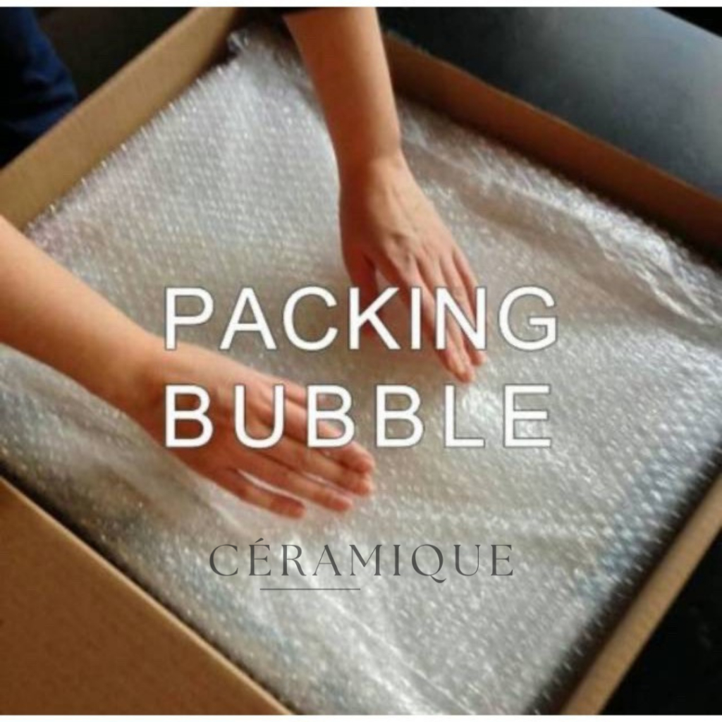 

CERAMIQUE | TAMBAHAN BUBBLE WRAP LEBIH TEBAL AGAR PAKET LEBIH AMAN