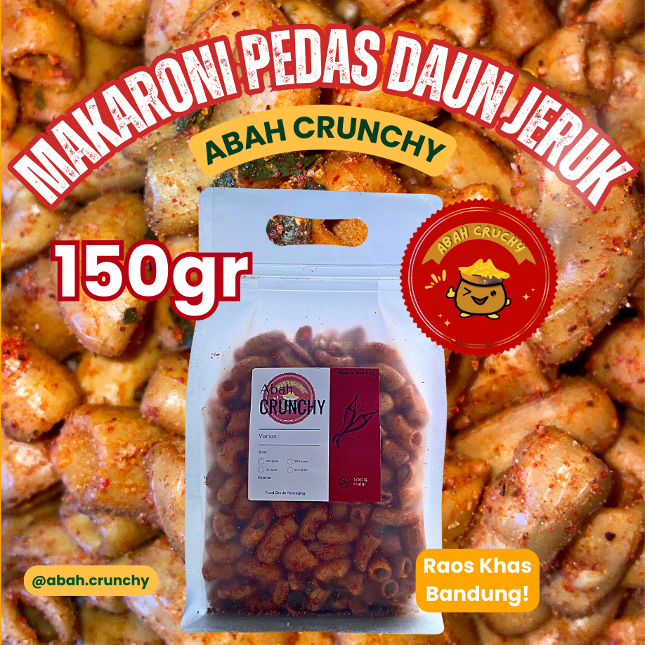 

Makaroni Kering Pedas Daun Jeruk isi 150gr - Abah Crunchy