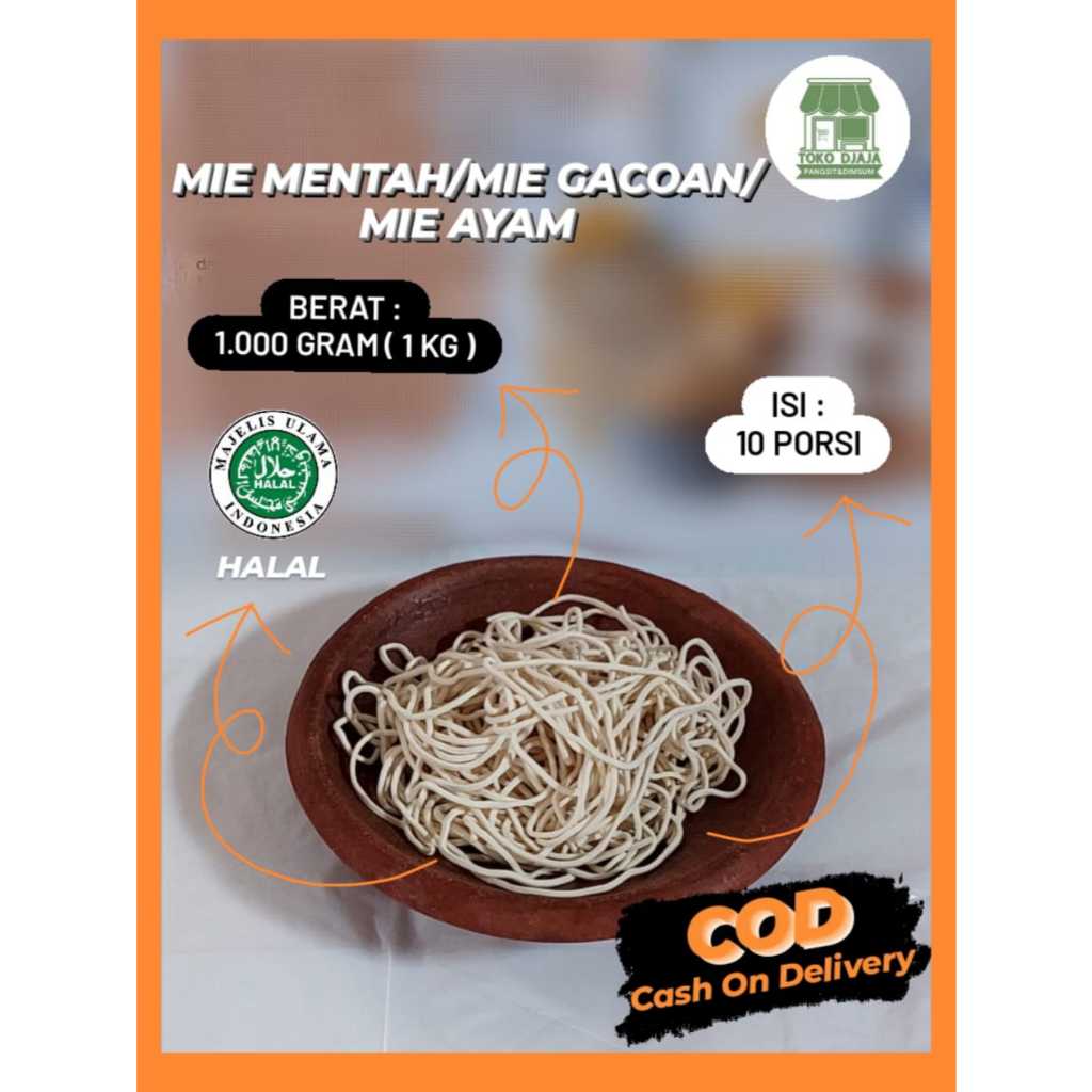 

Mie Mentah untuk Mie Ayam Mie Level Mie Gacoan 1000 Gram Putih Lurus Enak Kenyal Gurih Bergizi Halal