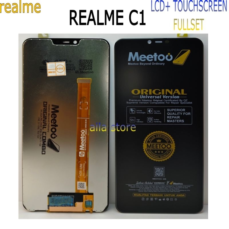 LCD TOUCHSCREEN REALME C1 ORIGINAL MEETOO FULLSET
