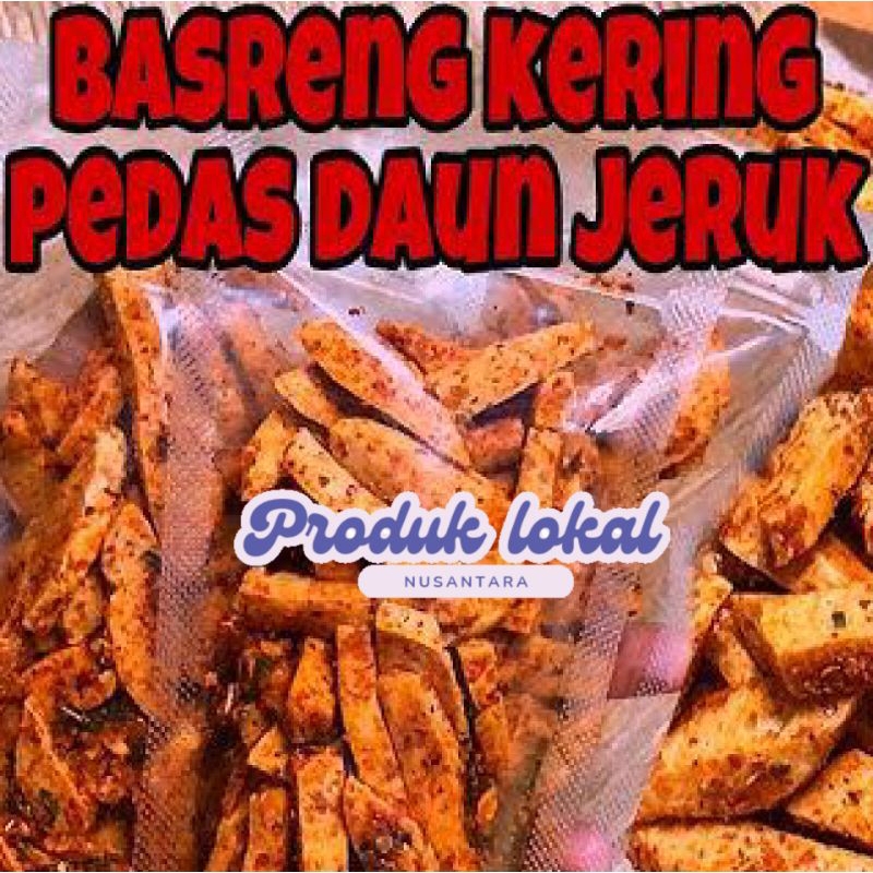 

Basreng Pedas 250gr Basreng Pedas daun jeruk Baso goreng