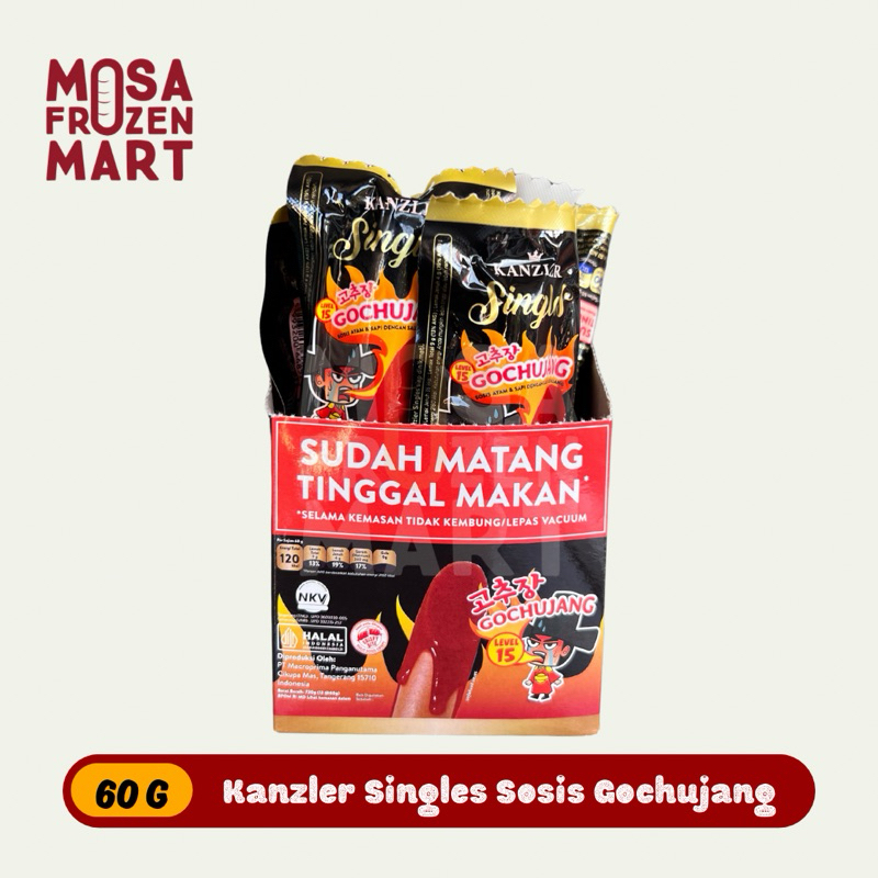 

Kanzler Singles Sosis Gochujang 60 G