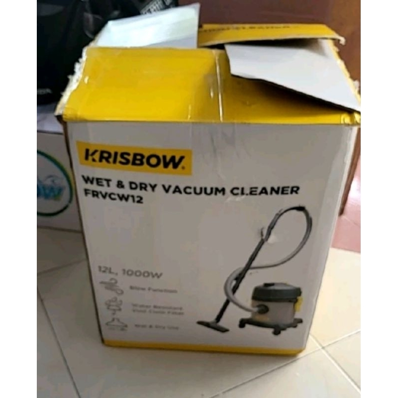krisbow vacum vacuum cleaner 12 Liter wet and dry bawah kering vacum 12L