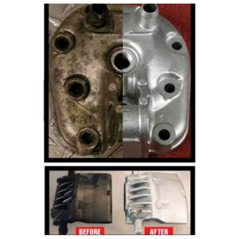 Flowbeeshop Pembersih Kerat Blok Mesin Motor 1Liter/Mesin Mobil/Karat Mesin Motor/Bekas Oli Mesin