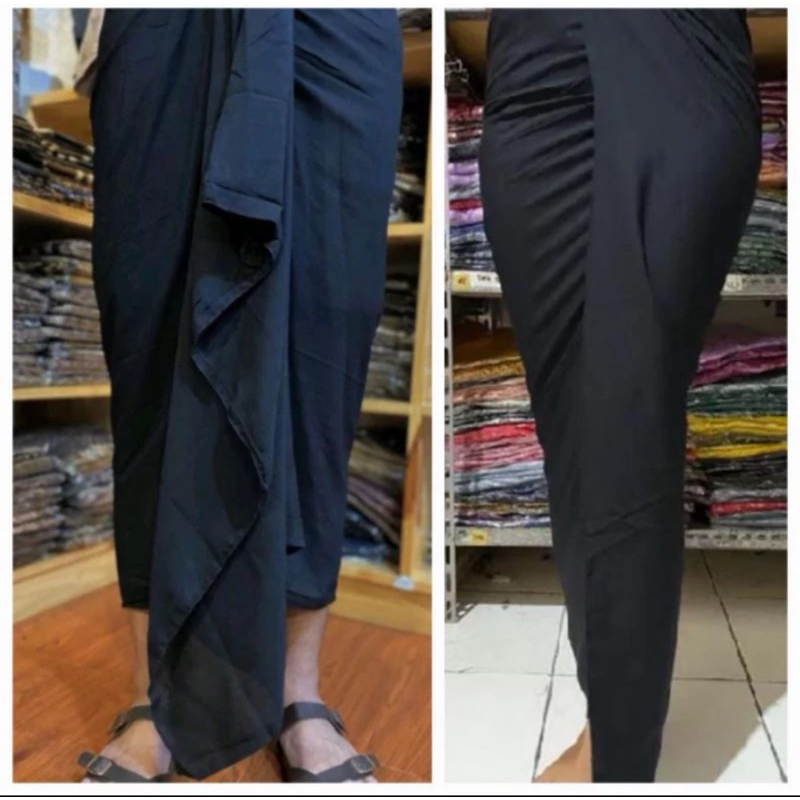 Kamen rayon lembaran hitam putih // kain rayon halus