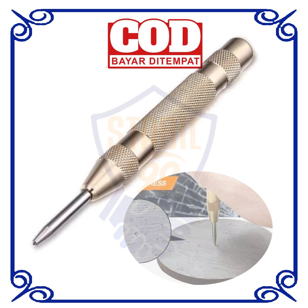 Mata Bor Obeng Penanda Penitik Tanda Titik Automatic Center Punch