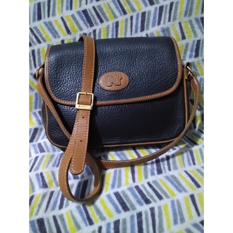 Tas Selempang/Sling Bag Nina Ricci Hitam Coklat Tan