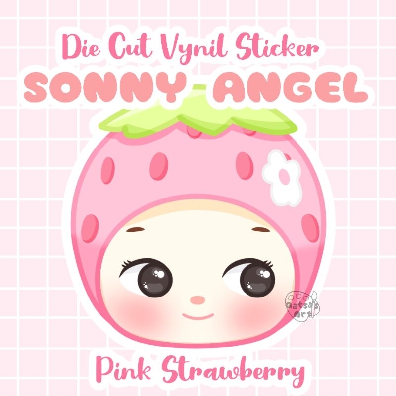 

|| Die Cut Vynil Sticker || SONNY ANGEL || Korean Strawberry from Seoul Series ||