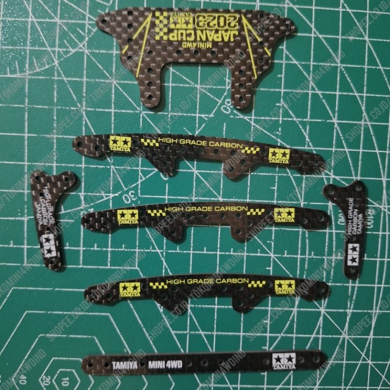 Paket HG Carbon FRP Stay RTR Side Damper Class Rep Tamiya Chassis Super 2 Plate Super X Stay