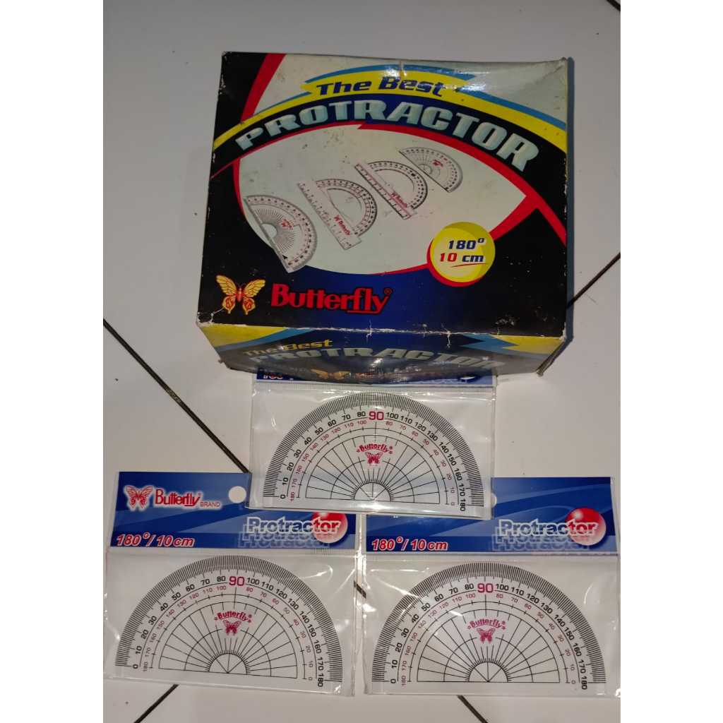 

Wan&WinStore - Butterfly Protractor180° Penggaris Busur 180°