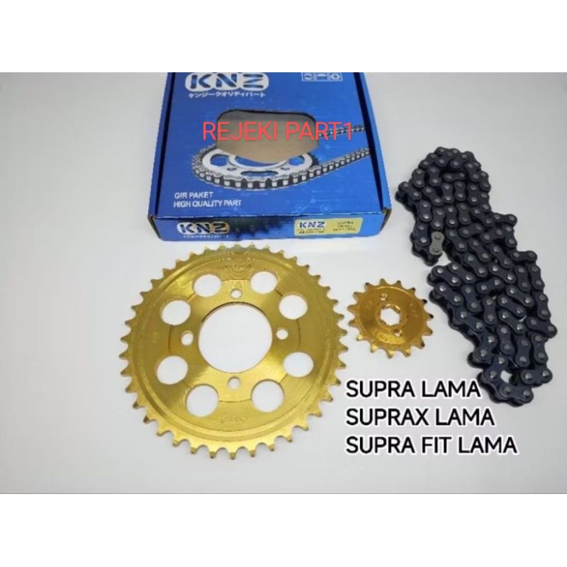 GEAR GIR PAKET SET KOMPLIT SUPRA / SUPRA X LAMA / SUPRA FIT LAMA / SUPRA LAMA GEAR GIR GIGI RODA BEL